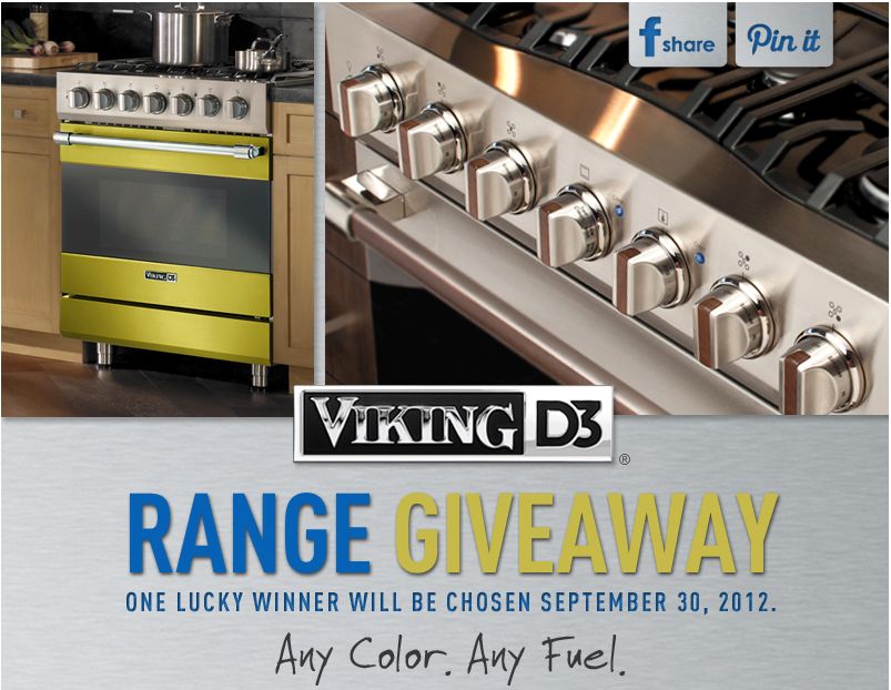 Viking 30” D3 Series Range Giveaway Sweepstakes
