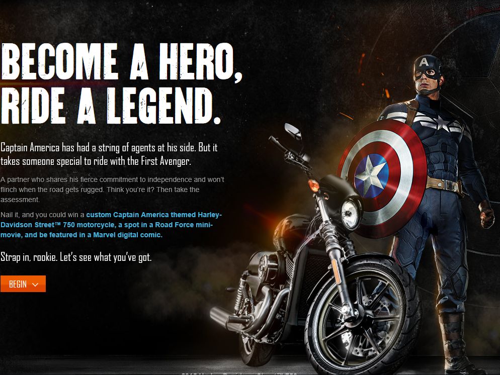 harley street 750 captain america