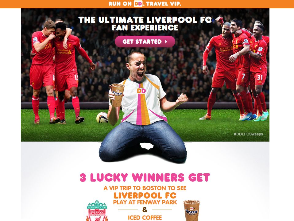 Dunkin’ Donuts Ultimate Liverpool FC Fan Experience Sweepstakes