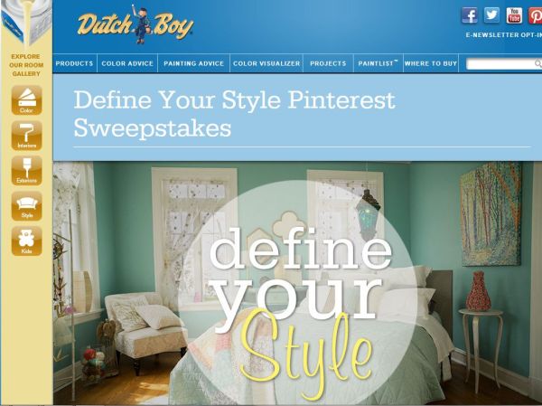 The Dutch Boy Paints Define Your Style Sweepstakes