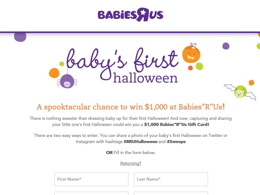 babies r us halloween