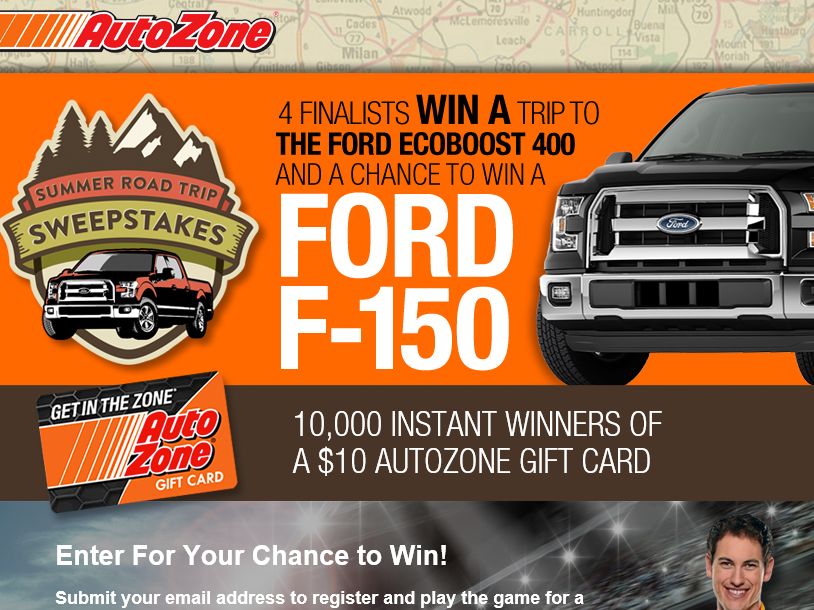 The AutoZone Summer Road Trip Sweepstakes