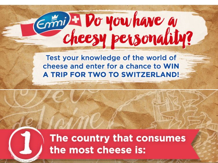 The Cheese Personality Quiz Sweepstakes