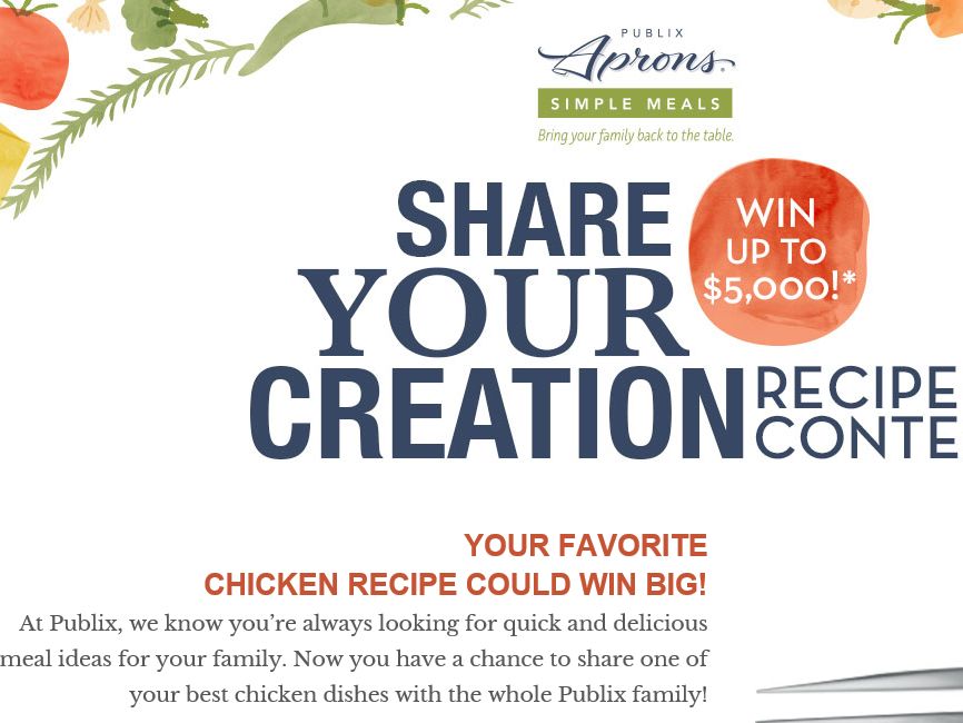 The Publix Aprons Simple Meals 2015 Recipe Contest Select States