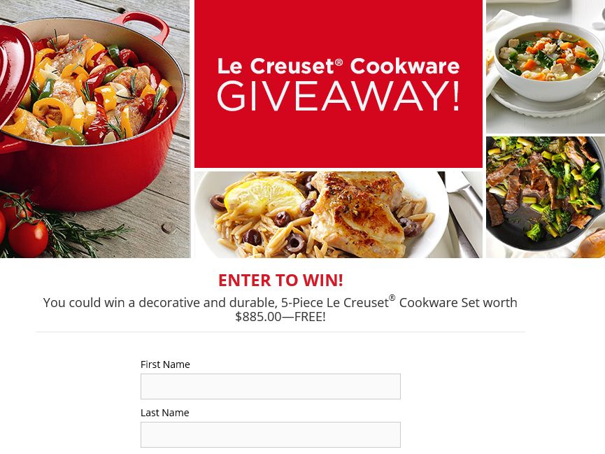 The Taste of Home Cast Iron Cookware Giveaway Sweepstakes
