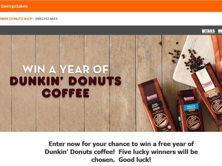 The Dunkin’ Donuts Sweepstakes