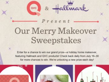 The Qvc Hallmark Present Our Merry Makeover Sweepstakes Our Merry Makeover Sweepstakes