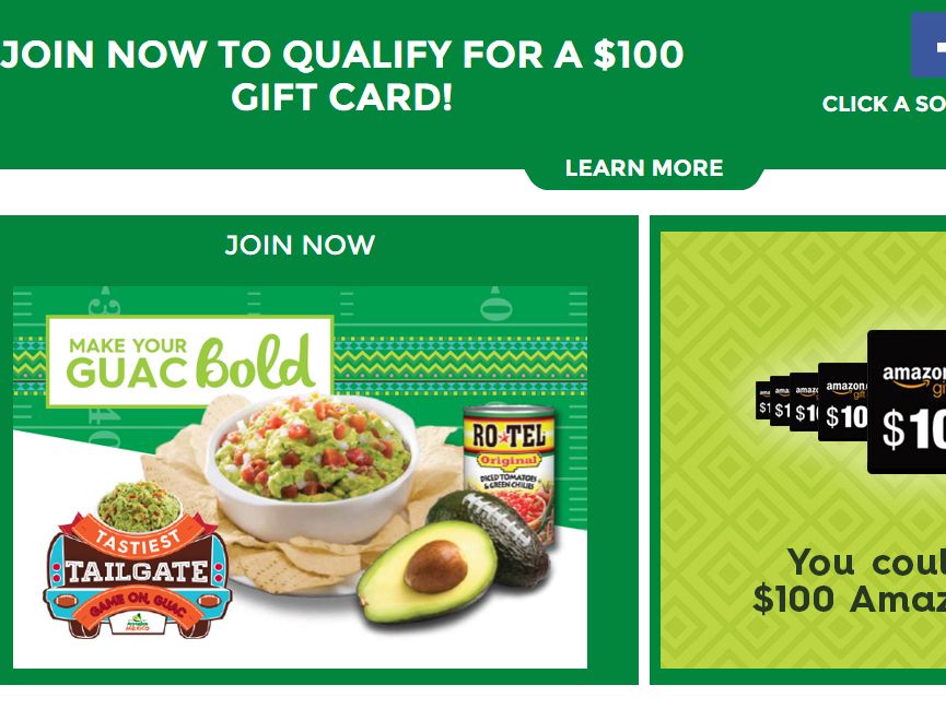 The Avocados from Mexico “Team AFM” Fan Program Sweepstakes