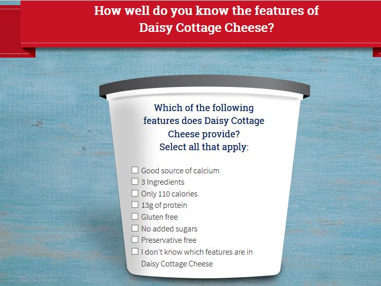 The Daisy Cottage Cheese Select a Label Sweepstakes