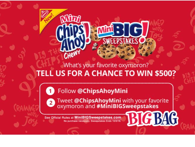 Chips Ahoy! Mini Big Sweepstakes