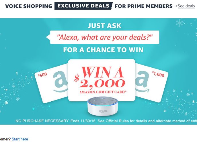 alexa voice shopping deals