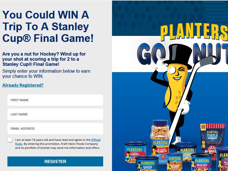 Planters Peanuts Ultimate Hockey Fan Sweepstakes