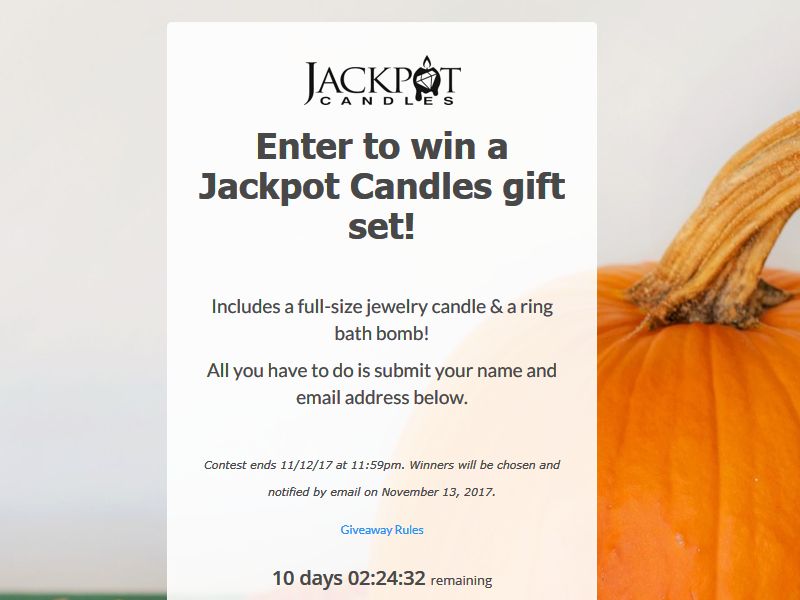Jackpot Candles Sweepstakes