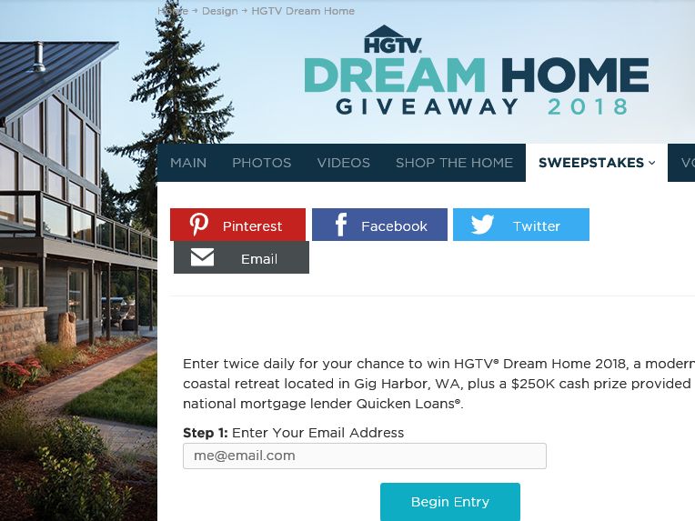 Hgtv 2025 Dream Home Sweepstakes Entry Form Pdf Emily Ingunna