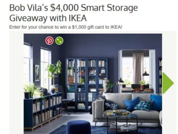 Bob Vila’s Smart Storage Giveaway with IKEA Sweepstakes