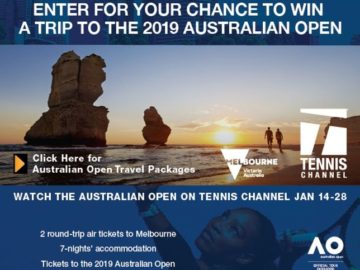 Tennis Channel’s 2019 Australian Open Trip Giveaway Sweepstakes