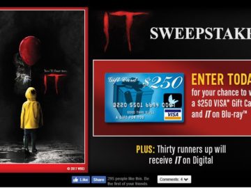 Warner Bros. IT Sweepstakes - Facebook