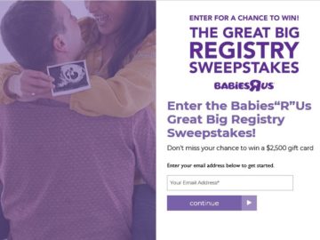 Babies“R”Us Registry Giveaway Sweepstakes