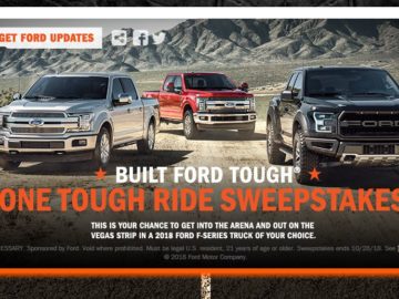 Professional Bull Riders Built Ford Tough One Tough Ride Sweepstakes