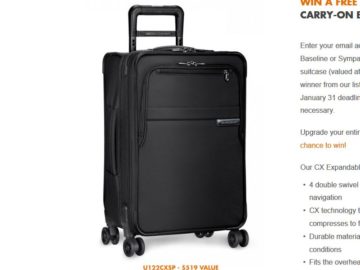 Briggs-Riley.com Carry-On Giveaway Sweepstakes