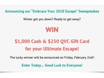 Quacker Factory’s Embrace Your 2018 Escape Sweepstakes