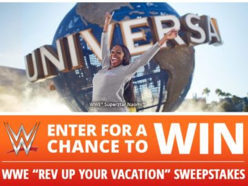 WWE’s Universal Orlando “Rev Up Your Vacation” Sweepstakes