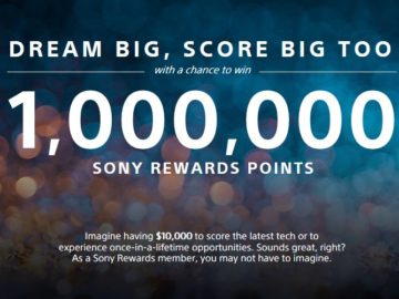 1,000,000 Sony Rewards Points Sweepstakes