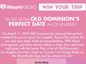 iHeartRadio Go On Old Dominion’s Perfect Date in Los Angeles! Sweepstakes