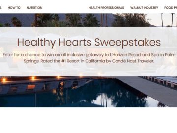 California Walnuts Simple Steps for Healthy Hearts Sweepstakes (Limited States)