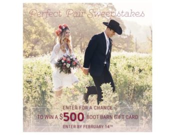 Boot Barn “Perfect Pair” Sweepstakes