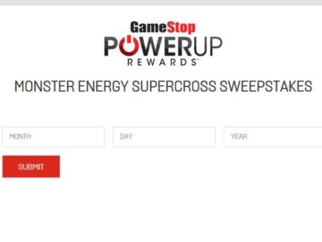 GameStop PowerUp Rewards Monster Energy Supercross Sweepstakes