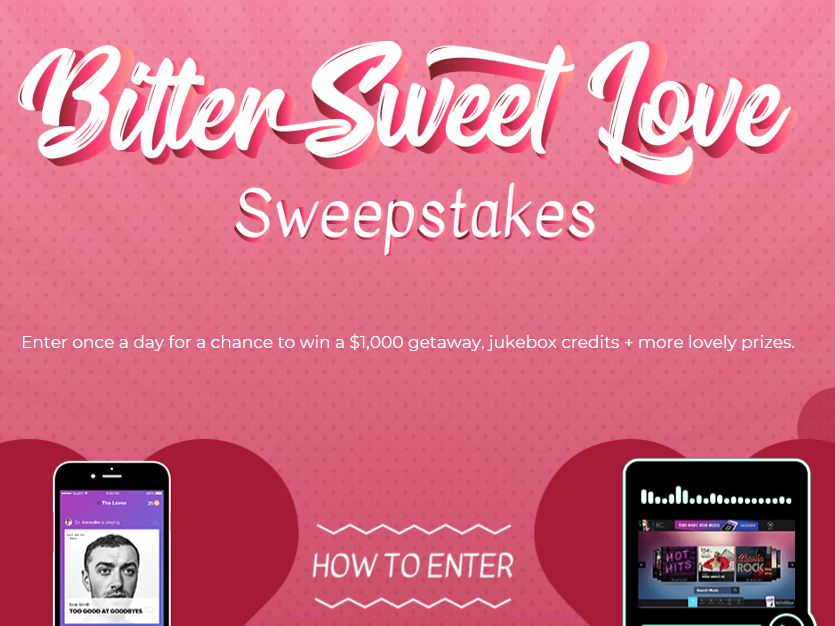 Win $1 000 Cash and 100 TouchTunes Credits