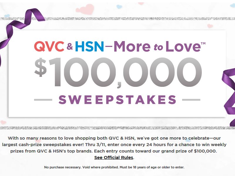 QVC & HSN More to Love Sweepstakes