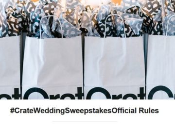 #CrateWedding Sweepstakes (Instagram)