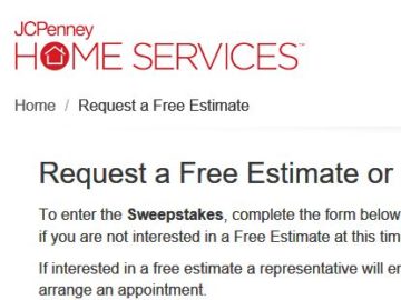 JCPenney Home Services Sweepstakes