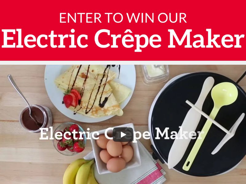 Win a Euro Cuisine Crepe Maker