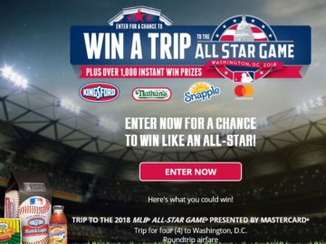 MLB All-Star Week Sweepstakes and Instant Win Game