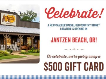 Win a $500 Cracker Barrel Old Country Store Gift Card