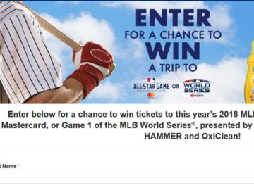 MLB.com Clean Up and Win Sweepstakes