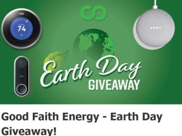 Good Faith Energy - Earth Day Giveaway! Sweepstakes