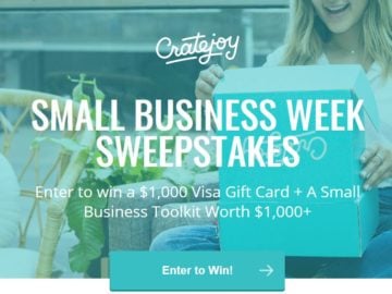 CrateJoy Small Business Week Sweepstakes