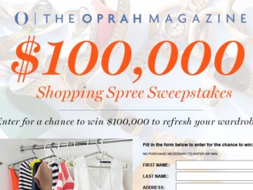 Enter to win $100,000 from Oprah!