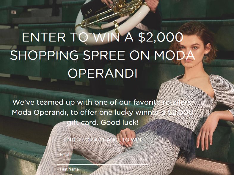 Win a $2,000 Moda Operandi Gift Card
