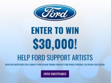 Win $30,000 Cash from Ford!