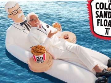 Win a Colonel Sanders Pool Floatie!