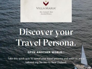 Villa Maria New Zealand Sweepstakes