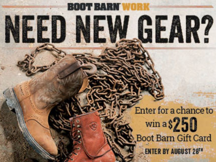 Boot Barn On the Job Giveaway