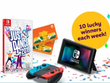 Subway & Just Dance 2019 Family Game Night Sweepstakes