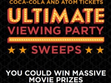 Coca-Cola and Atom Tickets Ultimate Viewing Party Sweepstakes