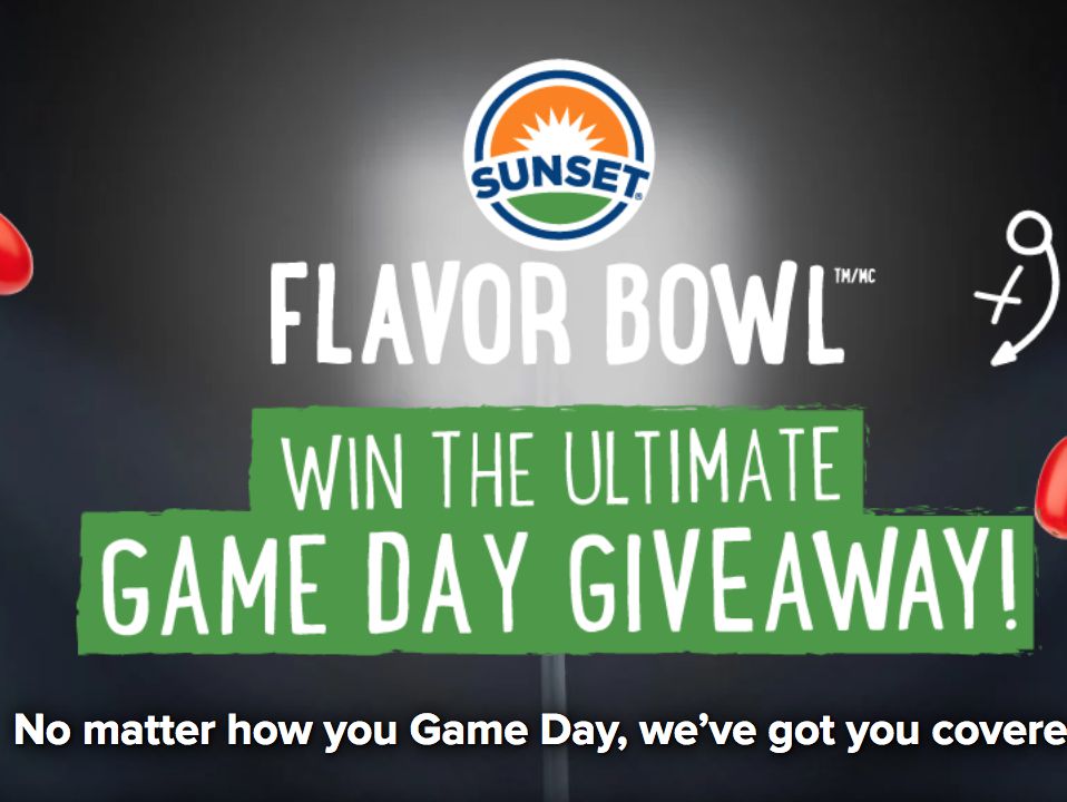 Sunset Flavor Bowl Ultimate Game Day Giveaway